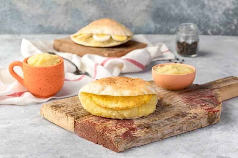 ساندوتش بطاطس بيوريه اومليت